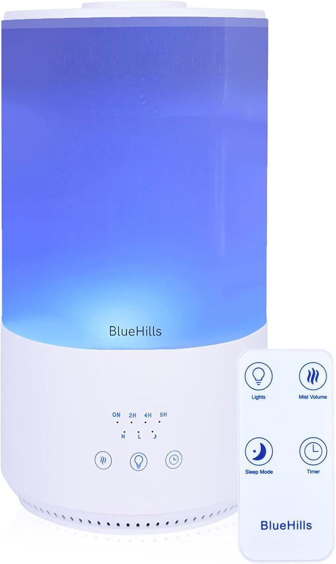 Premium 4000 ml Tall Essential Oil Diffuser 4L 4 Liter 50 Hour Run with Remote Timer Aroma Humidifier 1 Gallon Big Capacity