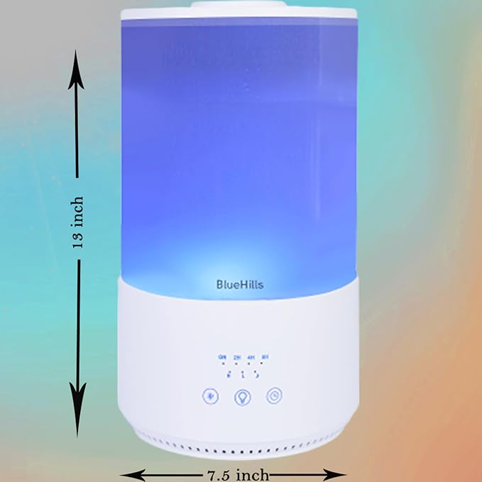 Premium 4000 ml Tall Essential Oil Diffuser 4L 4 Liter 50 Hour Run with Remote Timer Aroma Humidifier 1 Gallon Big Capacity