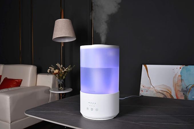 Premium 4000 ml Tall Essential Oil Diffuser 4L 4 Liter 50 Hour Run with Remote Timer Aroma Humidifier 1 Gallon Big Capacity