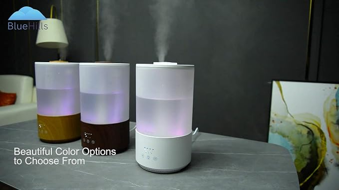 Premium 4000 ml Tall Essential Oil Diffuser 4L 4 Liter 50 Hour Run with Remote Timer Aroma Humidifier 1 Gallon Big Capacity