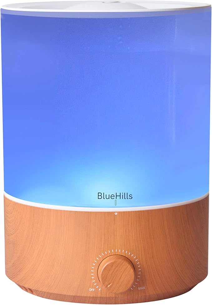 Premium 4000 ML XL Essential Oil Diffusers - 70 Hour Run Aromatherapy Diffuser & Air Humidifier Mist for Large Room 7 LED