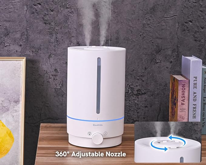 Premium 5000 ML XL Cool and Warm Mist Ultrasonic Diffuser Humidifier Large Room Huge Coverage Area 5 Liter Big Capacity High