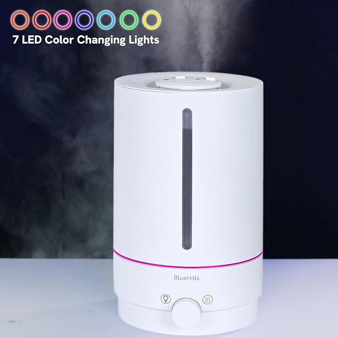 Premium 5000 ML XL Cool and Warm Mist Ultrasonic Diffuser Humidifier Large Room Huge Coverage Area 5 Liter Big Capacity High