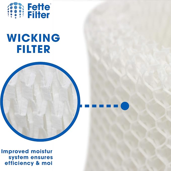 Premium Humidifier Filters Compatible With HAC-504, HAC-504AW & Filter A for Cool Mist Humidifiers (QTY 4)