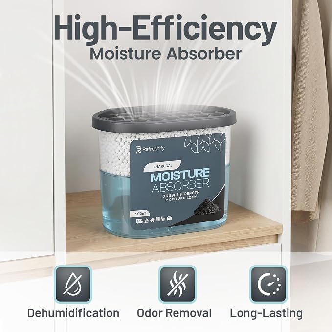 Premium Moisture Absorbers and Humidity Absorber – High-Efficiency Moisture Absorber for Closet Dehumidifier and Dehumidifier