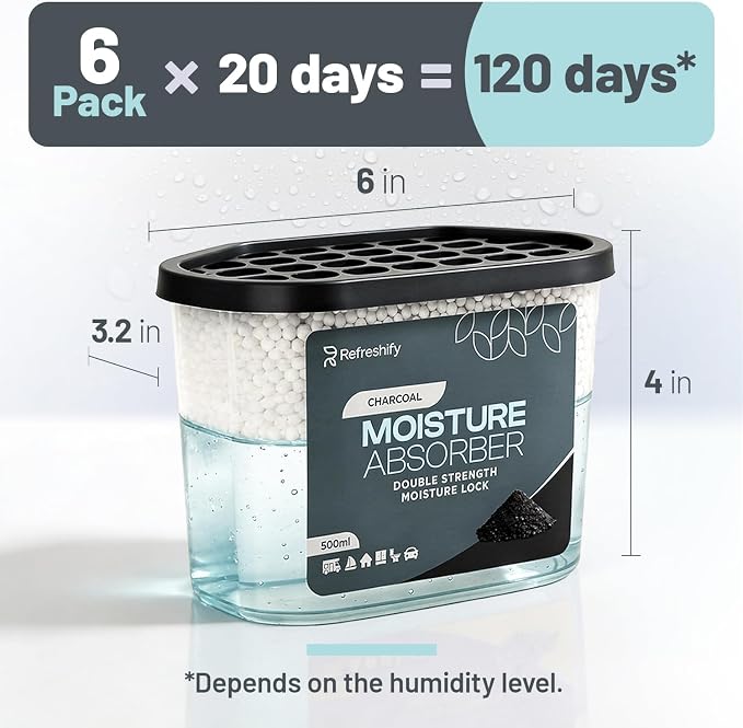 Premium Moisture Absorbers and Humidity Absorber – High-Efficiency Moisture Absorber for Closet Dehumidifier and Dehumidifier