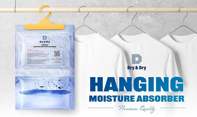 Premium Moisture Absorbers Dehumidifiers for Home, Basement, Bedroom, Small Dehumidifiers - Moisture Absorber - Blue & White