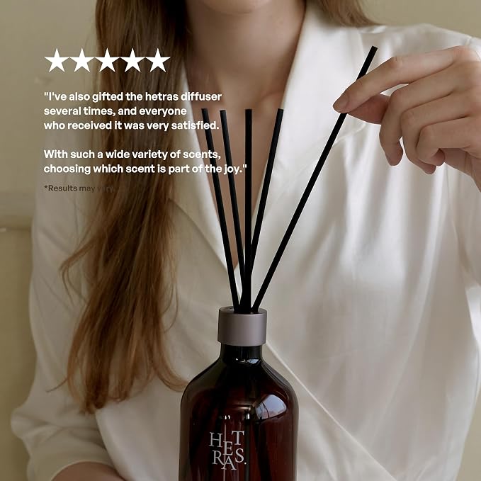 Premium Reed Diffuser Set 16.9 fl.oz. 2 Pack | Hug Soap - Musk & Tonka Scent | Long-Lasting Luxury Fragrance with 10 Reed
