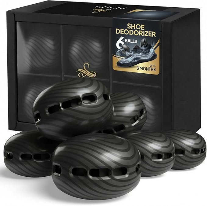 Premium Shoe Deodorizer (Pack of 6) | Scented Odor Ball for Shoes | Long-Lasting | Multi-use Shoe Deodorant for Shoes