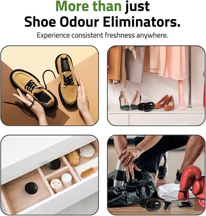 Premium Shoe Deodorizer (Pack of 6) | Scented Odor Ball for Shoes | Long-Lasting | Multi-use Shoe Deodorant for Shoes