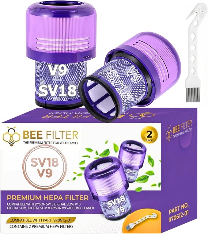 Sv18 Filter, 2-Pack True HEPA Replacement Filters Compatible with SV18 Vacuum
