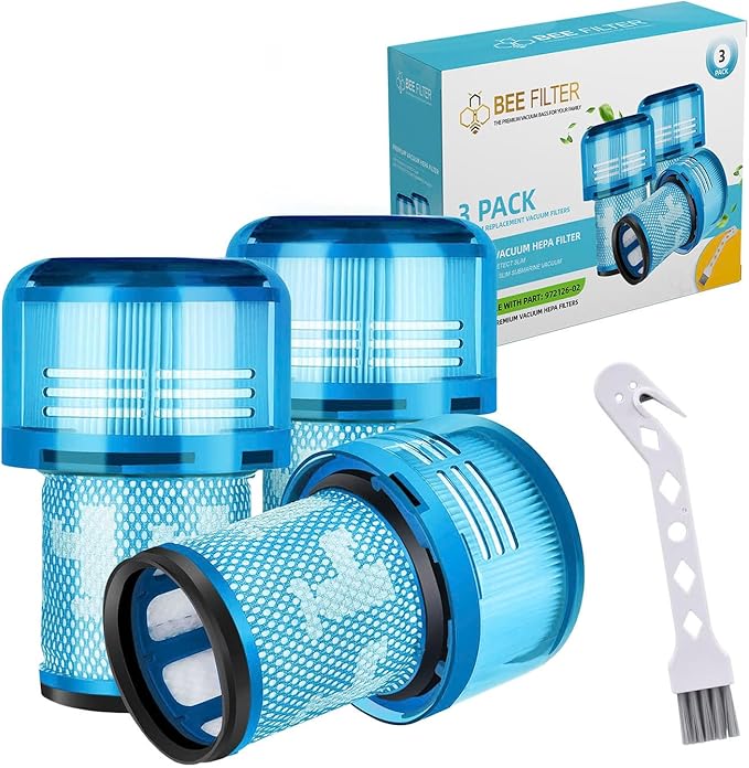 V12 Filter, 3-Pack True HEPA Replacement Filters compatible with V12, V12