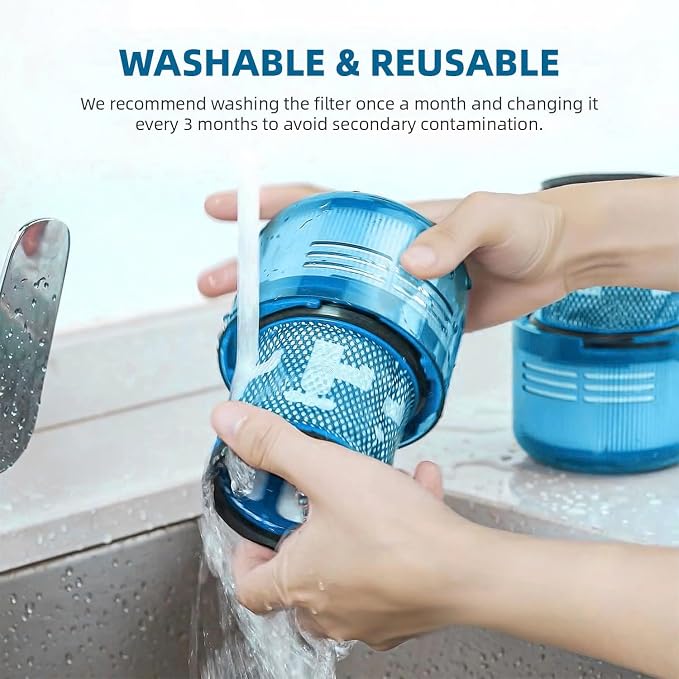 V12 Filter, 3-Pack True HEPA Replacement Filters compatible with V12, V12