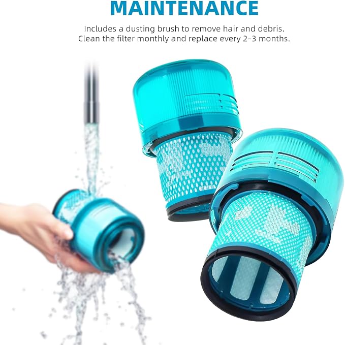V15 Filter, 3-Pack True HEPA Replacement Filters Compatible with V15 Detect