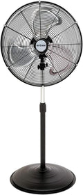 Pro High-Velocity Oscillating Metal Stand Fan w/ 3-Speed Setting, 20" - Heavy-Duty Cooling Pedestal Unit w/ 4500 CFM