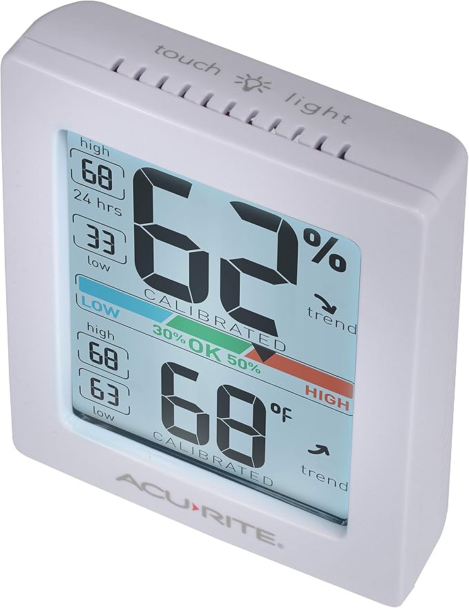 Pro Humidity Meter & Thermometer with Touch Activated Backlight, alternate product view 6