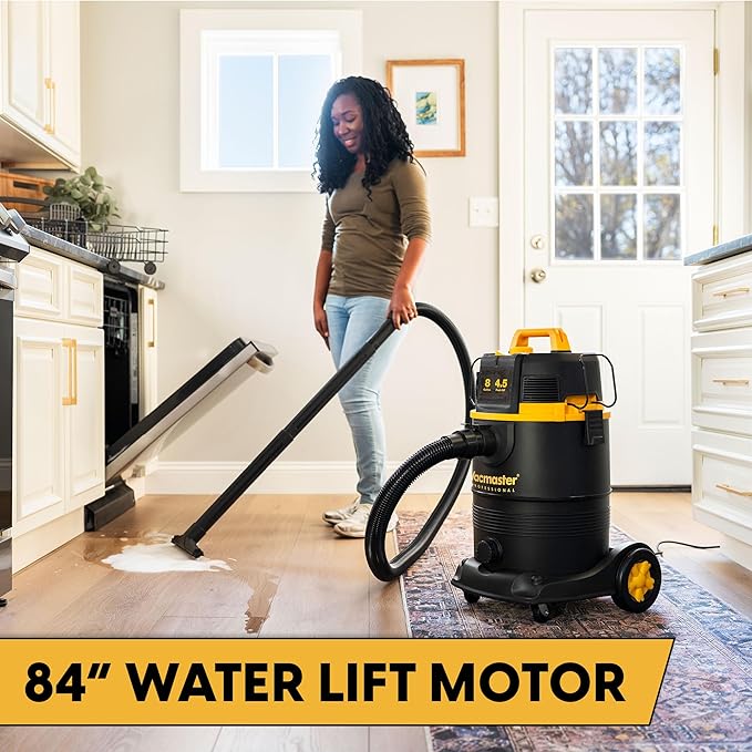 Professional VDK811PW 0201 8 Gallon 4.5 Peak HP Wet/Dry Vac with Self-Cleaning Filter System, 8 Gal, Black, alternate product
