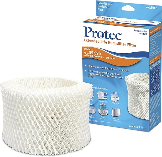Humidifier Filter Replacement, Wicking, Pack of 3 – Replacement Filter Works with Vicks Cool Mist Humidifiers and