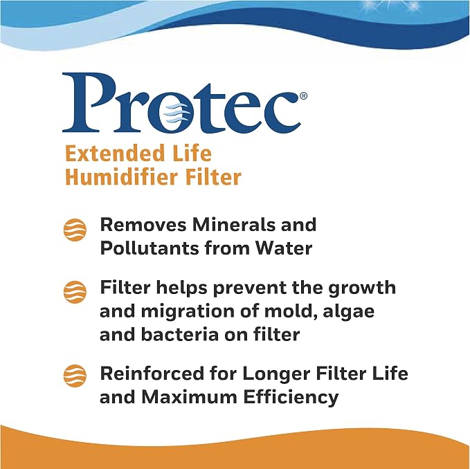 Humidifier Filter Replacement, Wicking, Pack of 3 – Replacement Filter Works with Vicks Cool Mist Humidifiers and