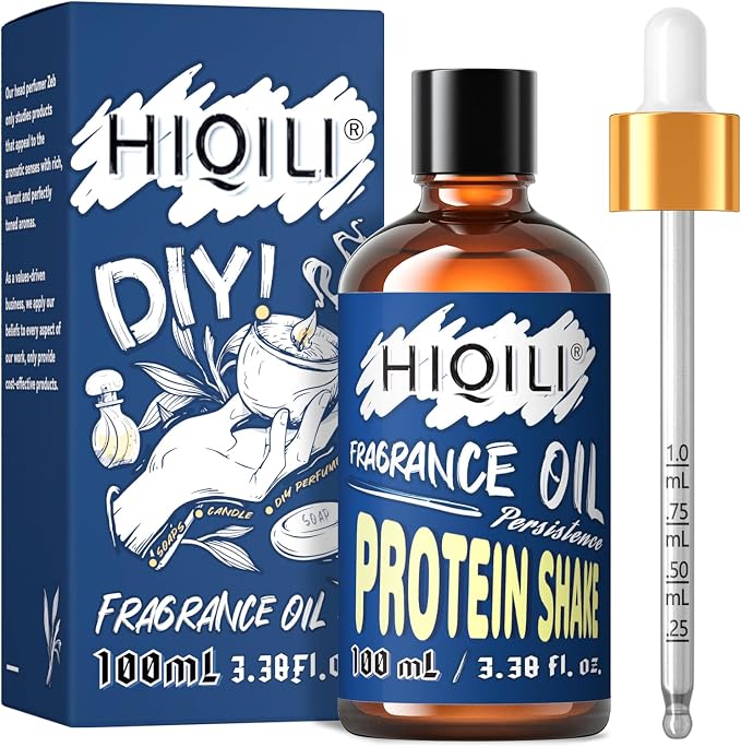 Protein Shake Fragrance Oil 100ml - Long Lasting Scents for Diffuser for Home, Candle & Soap Making, Scented Body Products