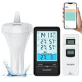 PT-3 Wi-Fi Pool Thermometer Floating Easy Read with 2 Additional Remote Sensors, APP Remote Monitor, Large Digital Display