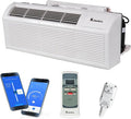 PTAC 12,000 BTU Air Conditioner Heat Pump R-32 with Remote Control & 3.5 kW Electric Heater -230V, product image