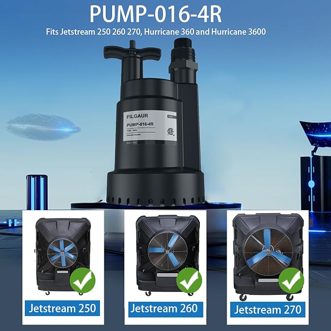 PUMP-016-4R Replace PARPMP01710A Pump for Evaporative Coolers Jetstream 250 260 270, alternate product view 2