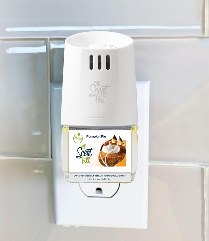 Pumpkin Pie Plug in Air Freshener, 4 Scented Oil Refills, alternate product view 2
