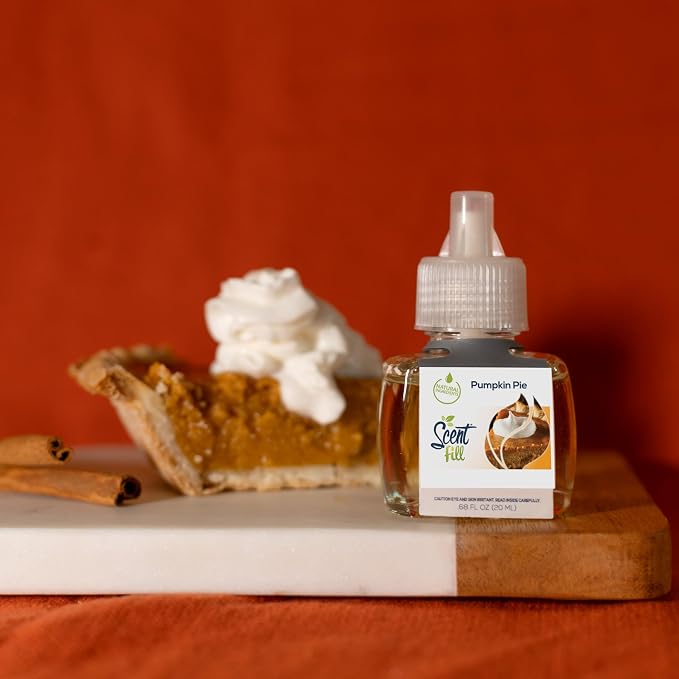 Pumpkin Pie Plug in Air Freshener, 4 Scented Oil Refills, alternate product view 3