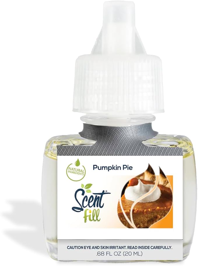 Pumpkin Pie Plug in Air Freshener, 4 Scented Oil Refills, alternate product view 4
