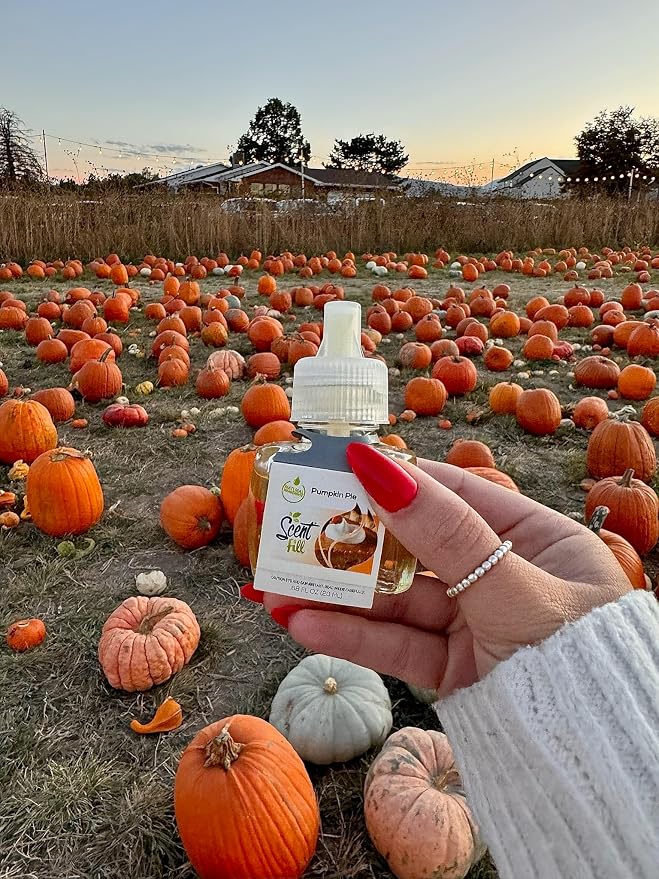 Pumpkin Pie Plug in Air Freshener, 4 Scented Oil Refills, alternate product view 5