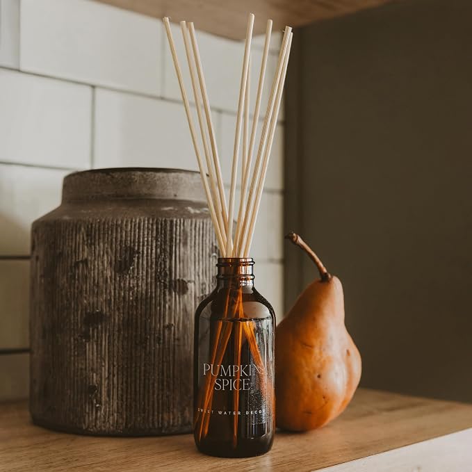 Pumpkin Spice Reed Diffuser Set for Home - Pumpkin, Cloves, Cinnamon, Vanilla Scented Reed Diffusers for Fall, alternate
