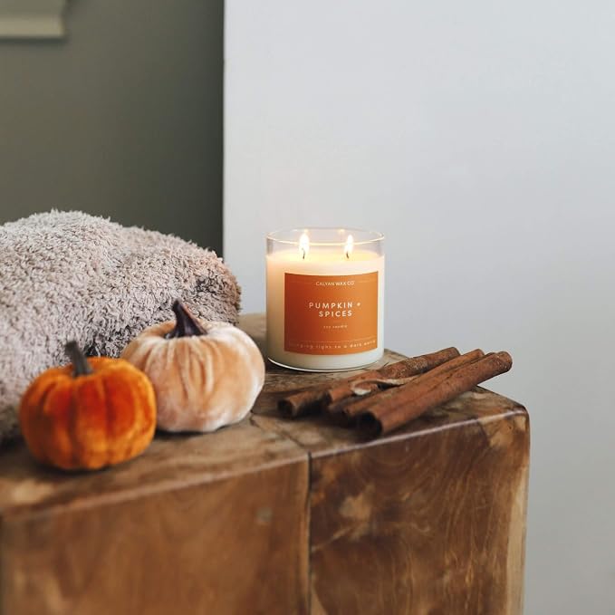. Pumpkin & Spices 2 Wick Scented Candle - 37 Hour Burn - Luxury made from natural materials Soy Wax Candles, alternate