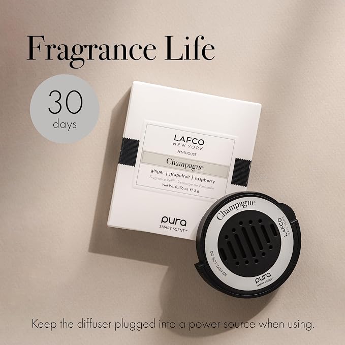 Car Smart Diffuser Refill, Champagne - 30-Day Scent - Free of Parabens & Phthalates - Cruelty Free, alternate product