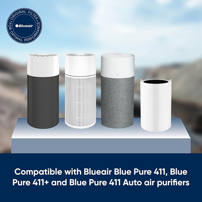 Pure 411 Auto, 411, 411+ Genuine Replacement Filter, Particle and Activated Carbon, fits Blue Pure 411 Auto, alternate