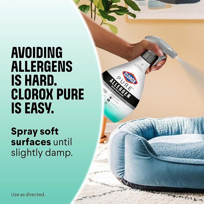PURE Allergen Neutralizer Fabric and Carpet Spray, Clean Breeze, 26 Fluid Ounces, alternate view 7