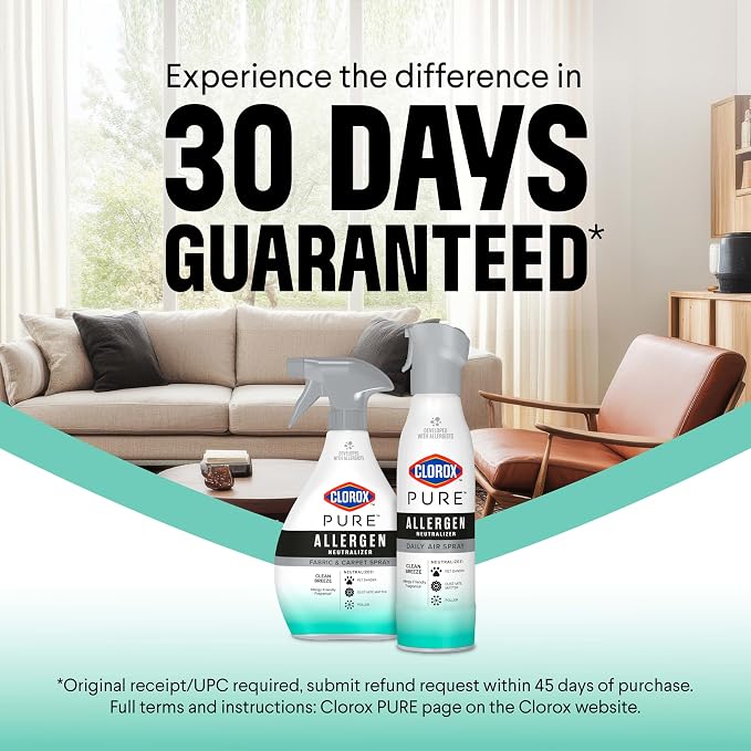 PURE Allergen Neutralizer Fabric and Carpet Spray, Clean Breeze, 26 Fluid Ounces, alternate view 10