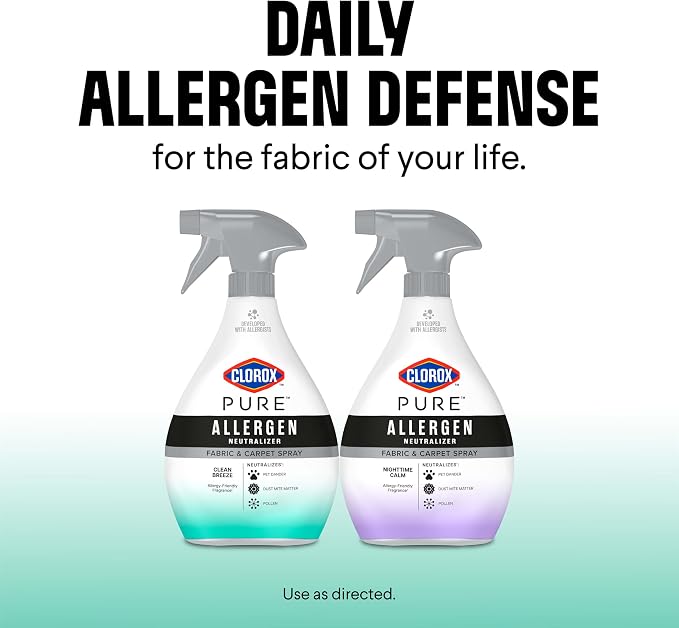 PURE Allergen Neutralizer Fabric and Carpet Spray, Clean Breeze, 26 Fluid Ounces, alternate view 11