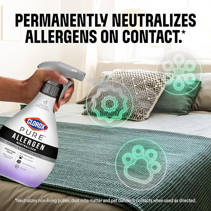 PURE Allergen Neutralizer Fabric and Carpet Spray, Nighttime Calm, 26 Fluid Ounces, alternate view 2