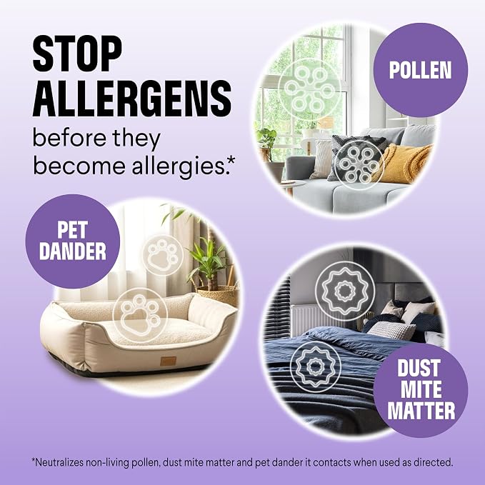 PURE Allergen Neutralizer Fabric and Carpet Spray, Nighttime Calm, 26 Fluid Ounces, alternate view 3
