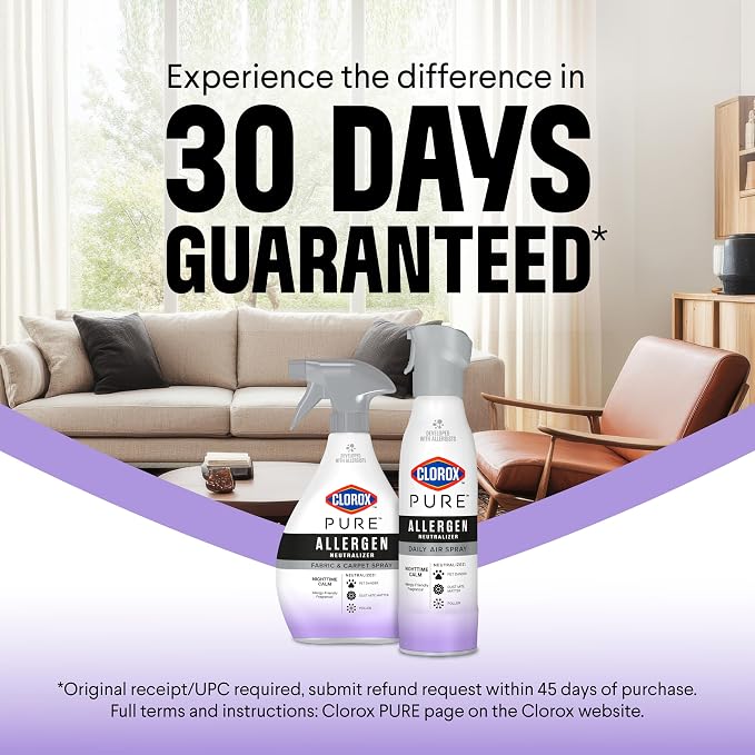 PURE Allergen Neutralizer Fabric and Carpet Spray, Nighttime Calm, 26 Fluid Ounces, alternate view 10