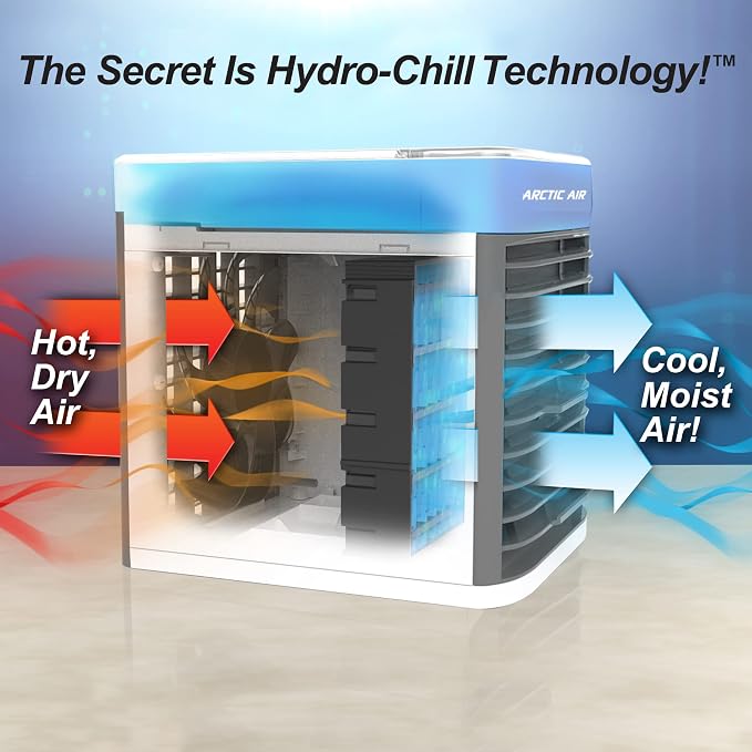 Pure Chill Evaporative Air Cooler By - Powerful 3-Speed Personal Space Cooler, Quiet, Lightweight And, alternate view 3