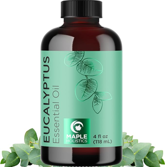 Pure Eucalyptus Essential Oil 4oz Invigorating Home Spa Aromatherapy and Natural Bath Oil, product image