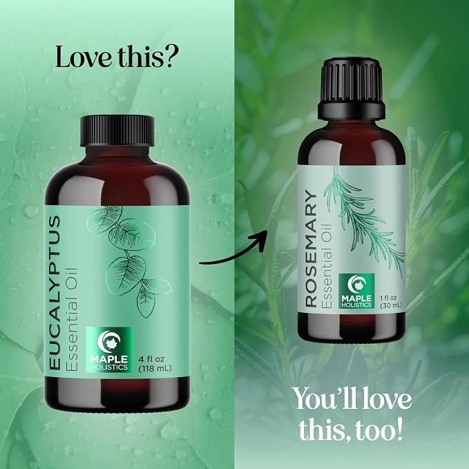 Pure Eucalyptus Essential Oil 4oz Invigorating Home Spa Aromatherapy and Natural Bath Oil, alternate product view 5