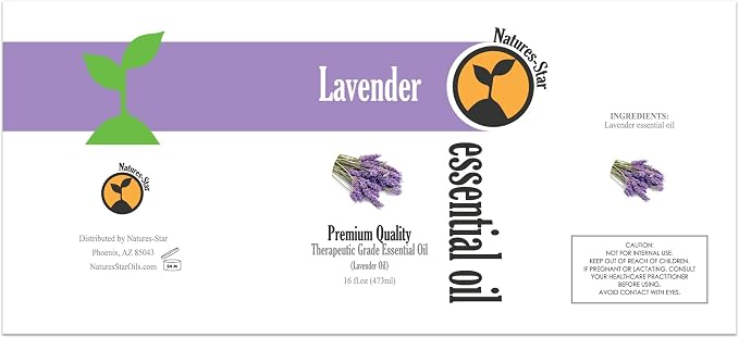 Pure Lavender Essential Oil Grade for Relaxation & Aromatherapy (4 Pack), alternate product view 2