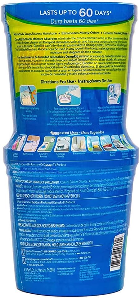 Pure Linen Refillable Moisture Absorber - 10.5oz cups - 2 pack – Traps Moisture for Fresher, Cleaner Air 2 pack 10.5oz