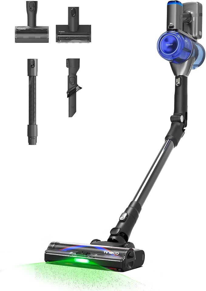 Pure ONE S70 Cordless Vacuum Cleaner, 200AW Powerful Suction, Up to 95min Runtime, Zero Tangle Brush,180° Foldable Tube