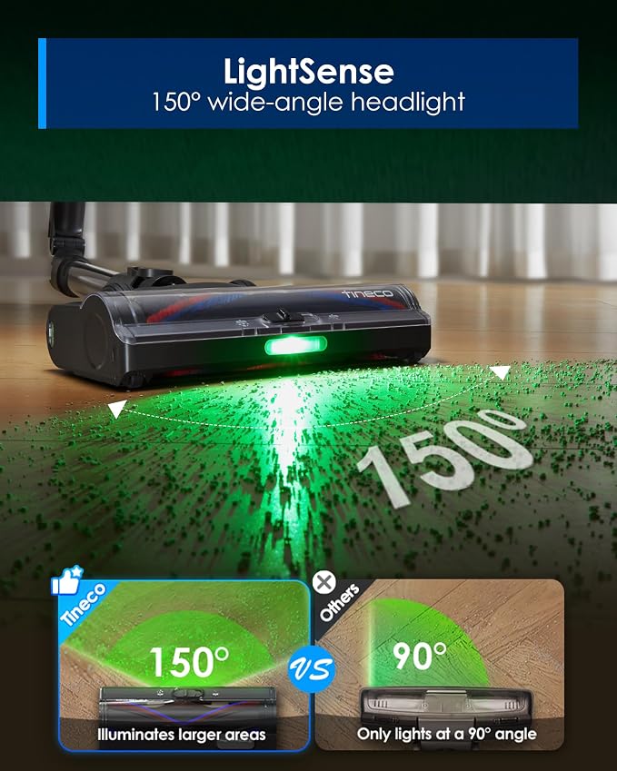 Pure ONE S70 Cordless Vacuum Cleaner, 200AW Powerful Suction, Up to 95min Runtime, Zero Tangle Brush,180° Foldable Tube