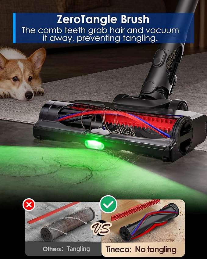 Pure ONE Station 5 Pro Cordless Vacuum, Automatic Dust Collection, Full-Path Self-Cleaning, ZeroTangle Brush, Up to 100