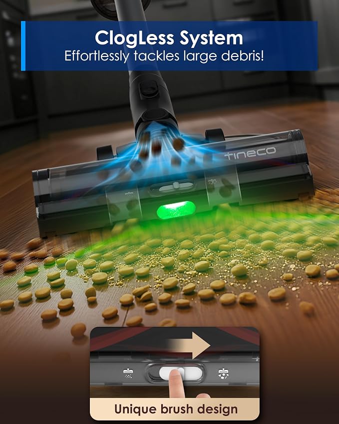 Pure ONE Station 5 Pro Cordless Vacuum, Automatic Dust Collection, Full-Path Self-Cleaning, ZeroTangle Brush, Up to 100